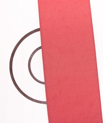 Coral Colour Plain Net Fabric